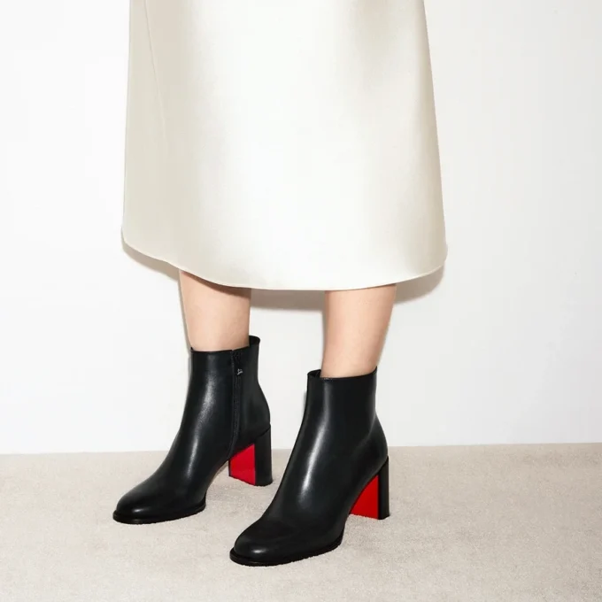 Adoxa – 70 Mm Ankle Boots – Calf Leather – Black – Women Adoxa – 70 Mm Ankle Boots – Calf Leather – Black – Women