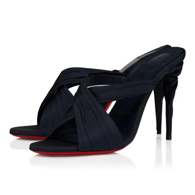 Affabula Mule – 100 Mm Mules – Silk Taffetas – Last Night – Women Affabula Mule – 100 Mm Mules – Silk Taffetas – Last Night – Women