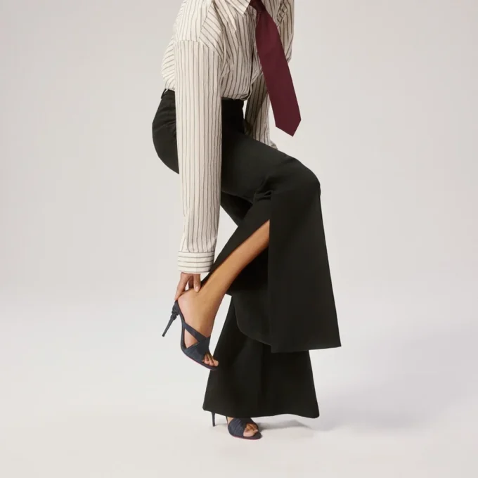 Affabula Mule – 100 Mm Mules – Silk Taffetas – Last Night – Women Affabula Mule – 100 Mm Mules – Silk Taffetas – Last Night – Women