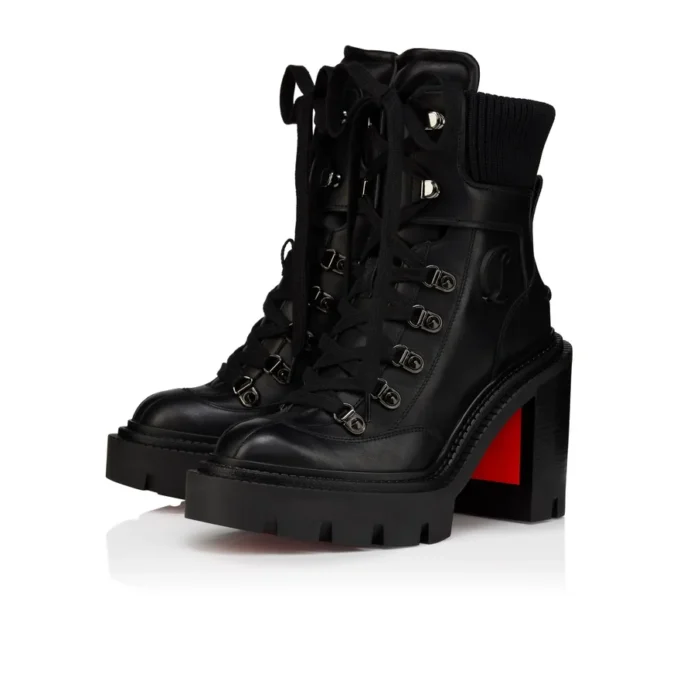 Armandine College – 70 Mm Boots – Waxed Calf Leather – Black – Women Armandine College – 70 Mm Boots – Waxed Calf Leather – Black – Women