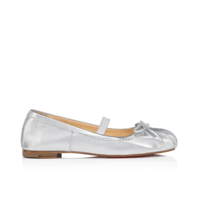 Baballet – Ballerinas – Iridescent Nappa Leather – Silver- Baby