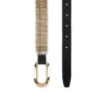 Belt – Belt – Calf Leather and Spikes – Black
