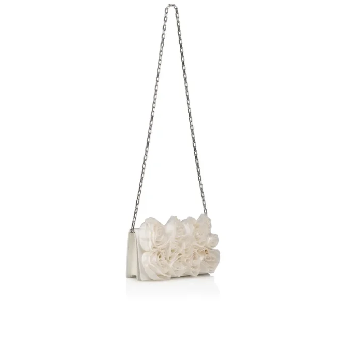 Bettina – Clutch – Crepe Satin – Bianco