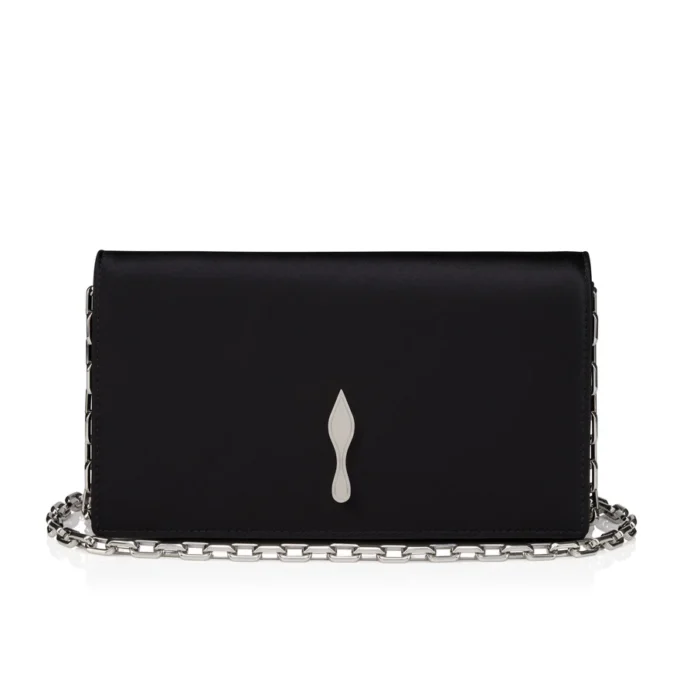 Bettina – Clutch – Crepe Satin – Black