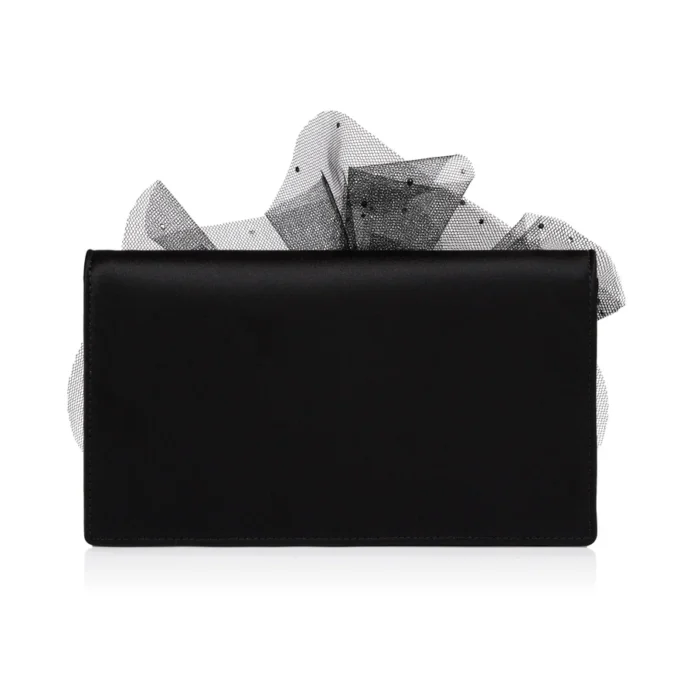 Bettina – Clutch – Crepe Satin – Black