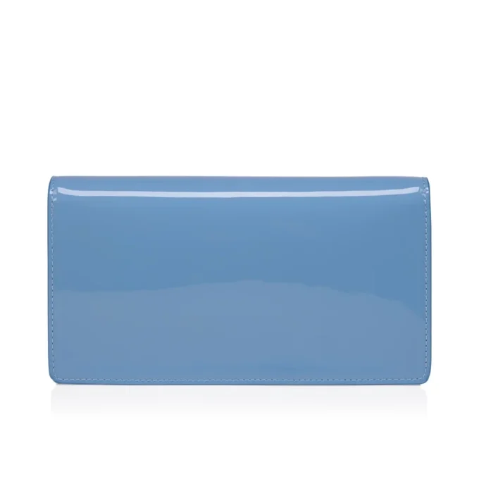 Bettina – Clutch – Patent Calf Leather – Ceruleo