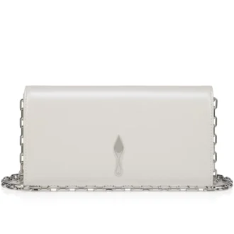 Bettina – Clutch – Pearly Nappa Leather – White