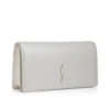 Bettina – Clutch – Pearly Nappa Leather – White