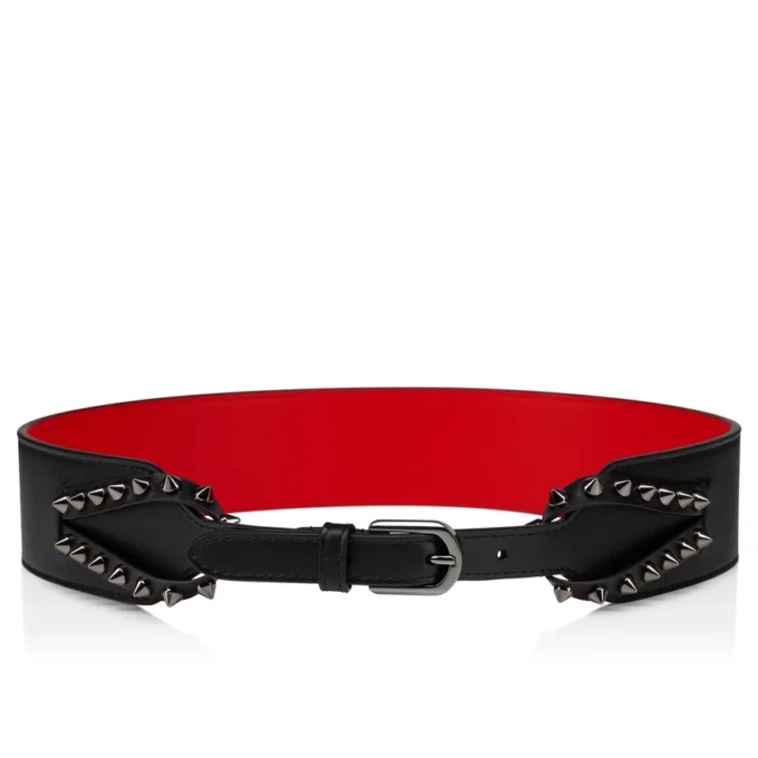 Cabata – Belt – Calf Leather and Spikes – Black Cabata – Belt – Calf Leather and Spikes – Black