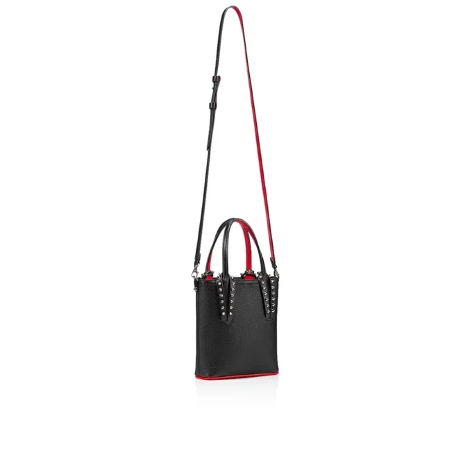 Cabata Mini – Tote Bag – Calf Leather and Spikes – Black Cabata Mini – Tote Bag – Calf Leather and Spikes – Black