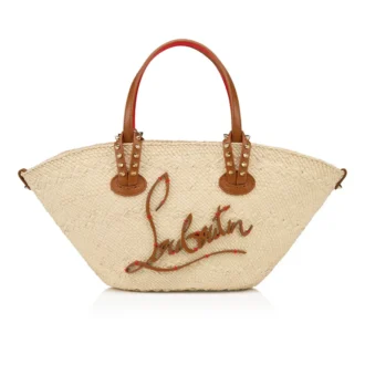 Cabata Mini – Tote Bag – Raffia and Calf Leather – Natural