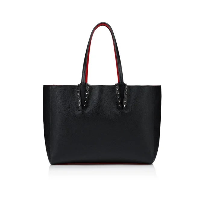 Cabata Small – Tote Bag – Calf Leather and Spikes – Black Cabata Small – Tote Bag – Calf Leather and Spikes – Black