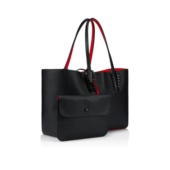 Cabata Small – Tote Bag – Calf Leather and Spikes – Black Cabata Small – Tote Bag – Calf Leather and Spikes – Black
