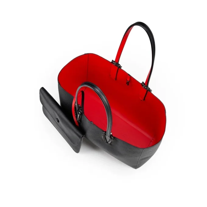 Cabata Small – Tote Bag – Calf Leather and Spikes – Black Cabata Small – Tote Bag – Calf Leather and Spikes – Black