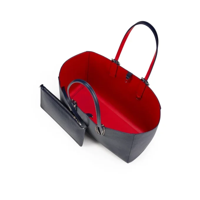 Cabata Small – Tote Bag – Calf Leather and Spikes – Zaffiro Cabata Small – Tote Bag – Calf Leather and Spikes – Zaffiro