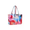 Cabata Small – Tote Bag – Peonies Printed Patent Calf Leather – Multicolor Cabata Small – Tote Bag – Peonies Printed Patent Calf Leather – Multicolor