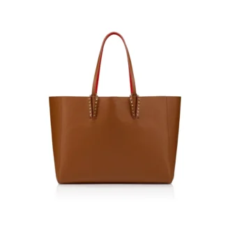 Cabata – Tote Bag – Calf Leather and Spikes – Cuoio