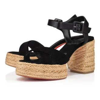 Calakala – 85 Mm Espadrilles – Suede and Calf Leather – Black – Women