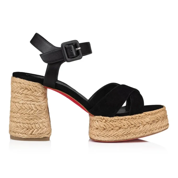 Calakala – 85 Mm Espadrilles – Suede and Calf Leather – Black – Women Calakala – 85 Mm Espadrilles – Suede and Calf Leather – Black – Women