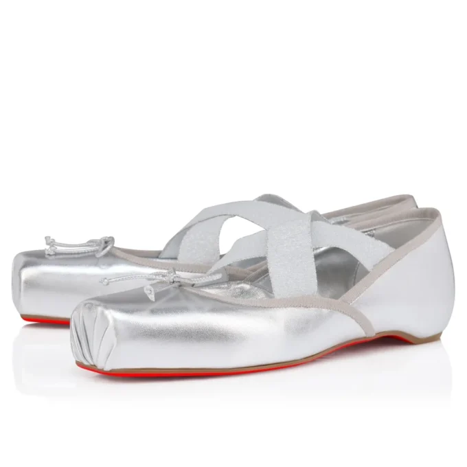 Cassiasticina – Ballerinas – Laminated Lamb Nappa Leather – Silver – Women Cassiasticina – Ballerinas – Laminated Lamb Nappa Leather – Silver – Women