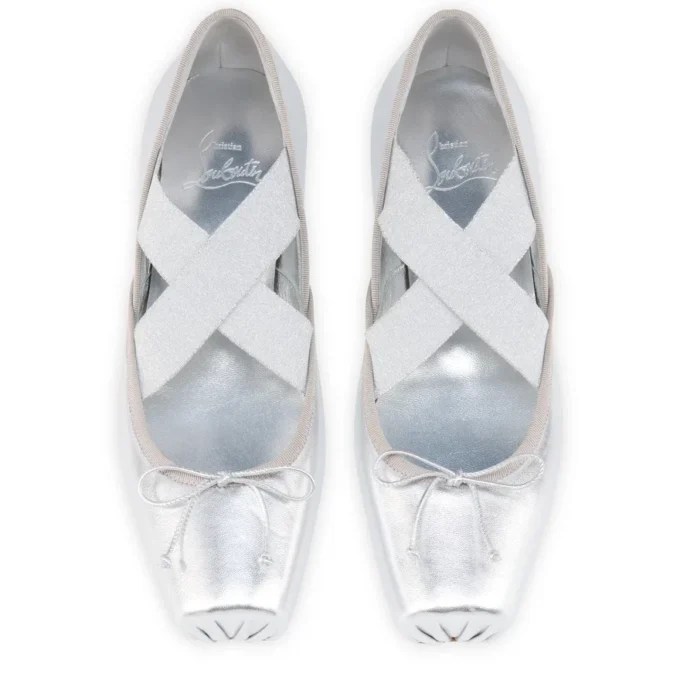 Cassiasticina – Ballerinas – Laminated Lamb Nappa Leather – Silver – Women Cassiasticina – Ballerinas – Laminated Lamb Nappa Leather – Silver – Women