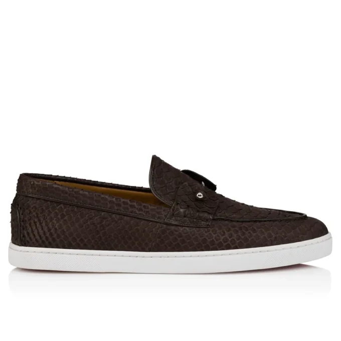Chambeliboat – Boat Shoes – Python Leather – Cafe – Men