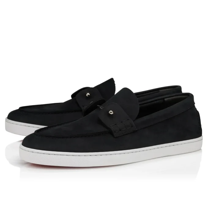 Chambeliboat – Boat Shoes – Reversed Nubuck Leather – Black – Men