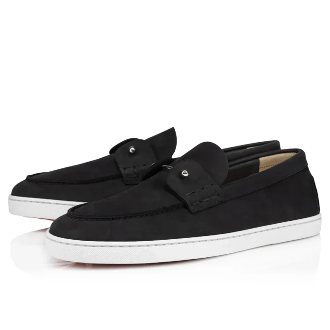 Chambeliboat – Boat Shoes – Reversed Nubuck Leather – Black – Men