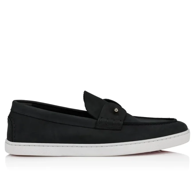 Chambeliboat – Boat Shoes – Reversed Nubuck Leather – Black – Men