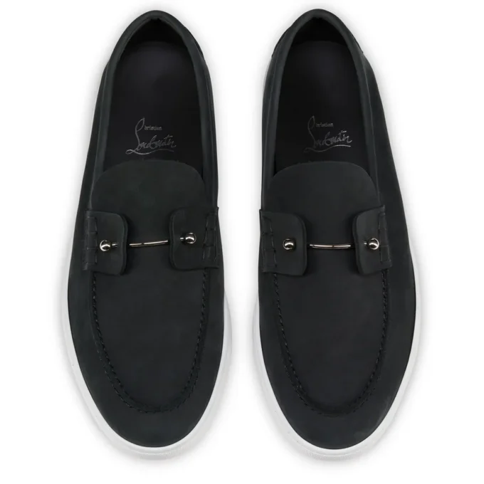 Chambeliboat – Boat Shoes – Reversed Nubuck Leather – Black – Men