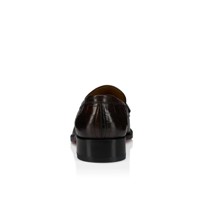 Chambelimoc – Loafers – Crocodile Embossed Patinated Calf Leather – Cosme – Men