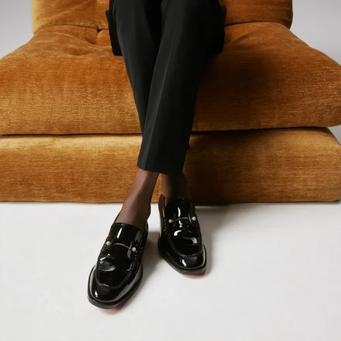 Chambelimoc Night Strass – Loafers – Patent Calf Leather – Black – Men