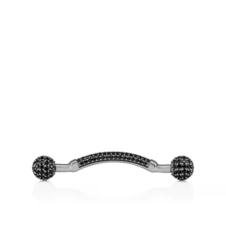 Chambelink Strass – Shoe Jewelry – Metal and Strass – Black Gun