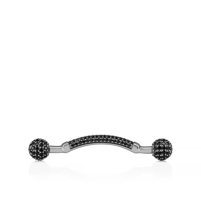 Chambelink Strass – Shoe Jewelry – Metal and Strass – Black Gun