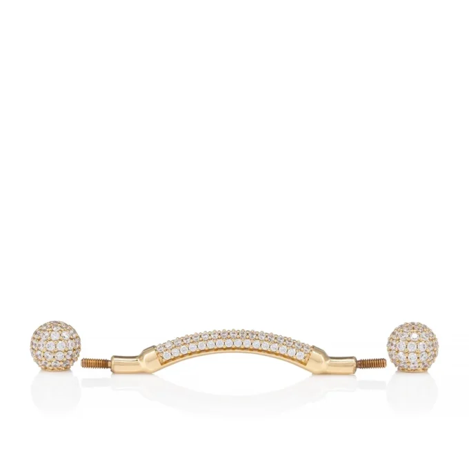 Chambelink Strass – Shoe Jewelry – Metal and Strass – Gold