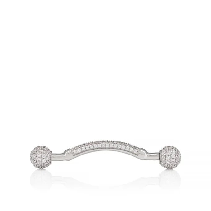 Chambelink Strass – Shoe Jewelry – Metal and Strass – Silver