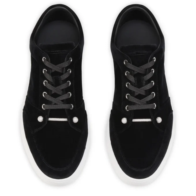 Chambelisneak Pin Strass – Sneakers – Velvet – Black – Men Chambelisneak Pin Strass – Sneakers – Velvet – Black – Men
