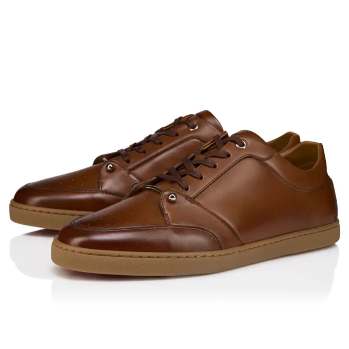 Chambelisneak – Sneakers – Patinated Calf Leather – Havane – Men