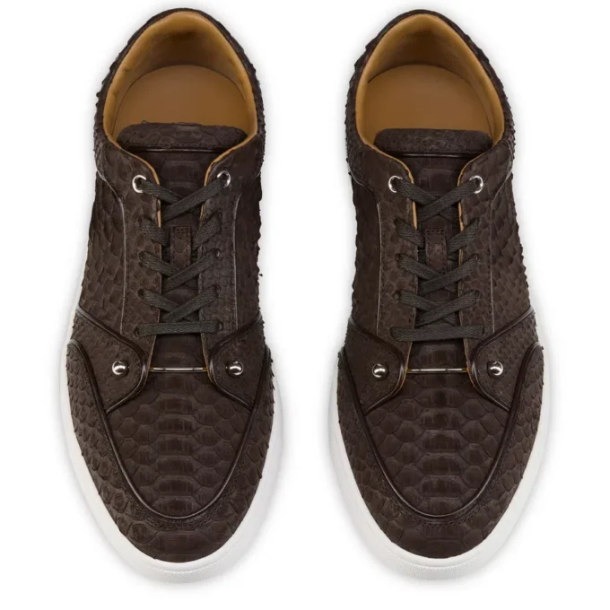 Chambelisneak – Sneakers – Python Leather – Cafe – Men