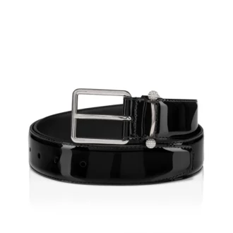 Chambeliss – Belt – Patent Leather and Night Strass – Black