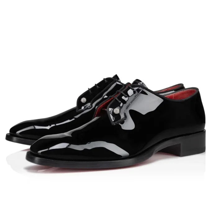 Chambeliss Night Strass – Derbies – Patent Calf Leather and Piercing – Black – Men Chambeliss Night Strass – Derbies – Patent Calf Leather and Piercing – Black – Men