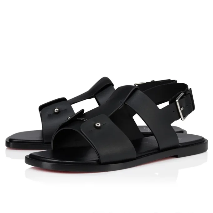 Chambeliss Sandal – Sandals – Calf Leather – Black – Men Chambeliss Sandal – Sandals – Calf Leather – Black – Men