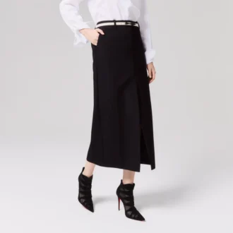 Circus Max – 100 Mm Low Boots – Veau Velours, Mesh and Kid Leather – Black – Women