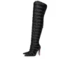 Circus Max Perla Botta Alta – 100 Mm Thighboots – Suede Leather, Mesh and Strass – Black – Women Christian Louboutin United States Circus Max Perla Botta Alta – 100 Mm Thighboots – Suede Leather, Mesh and Strass – Black – Women Christian Louboutin United States