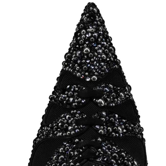 Circus Max Perla Botta Alta – 100 Mm Thighboots – Suede Leather, Mesh and Strass – Black – Women Christian Louboutin United States Circus Max Perla Botta Alta – 100 Mm Thighboots – Suede Leather, Mesh and Strass – Black – Women Christian Louboutin United States