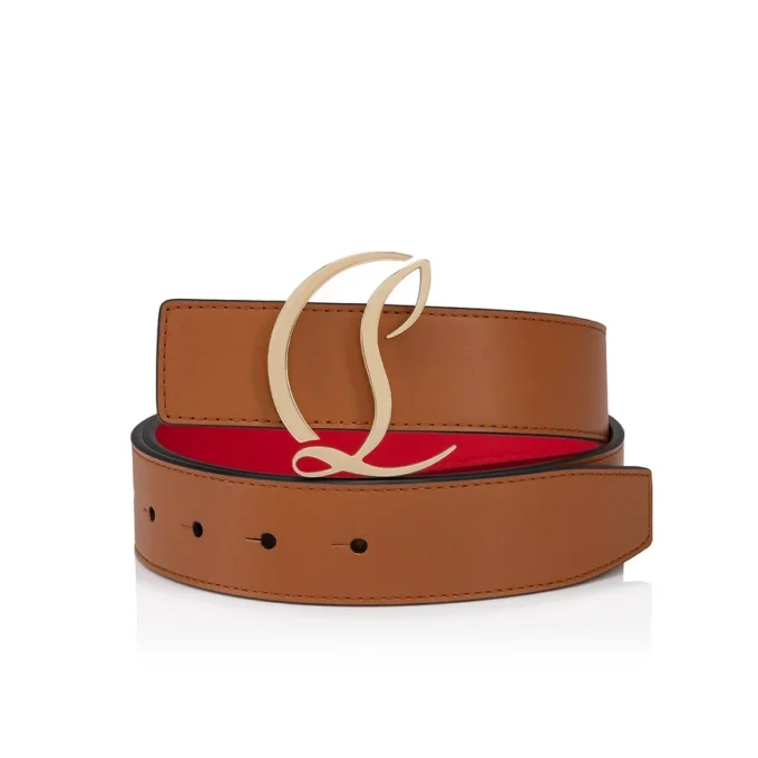 Cl Logo – Belt – Calf Leather – Brown