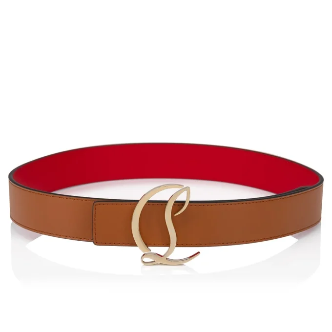 Cl Logo – Belt – Calf Leather – Brown