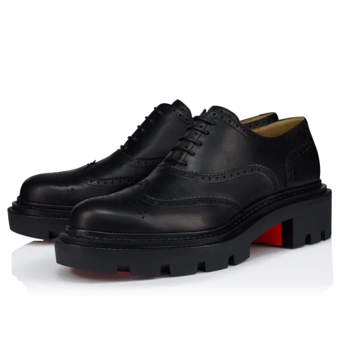 College – Oxfords – Waxed Calf Leather – Black – Men College – Oxfords – Waxed Calf Leather – Black – Men