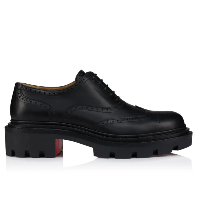 College – Oxfords – Waxed Calf Leather – Black – Men College – Oxfords – Waxed Calf Leather – Black – Men
