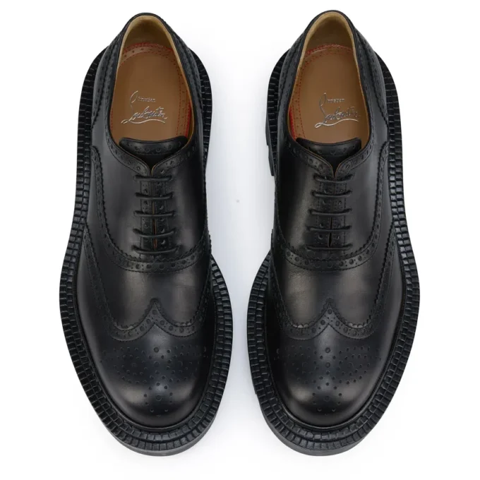 College – Oxfords – Waxed Calf Leather – Black – Men College – Oxfords – Waxed Calf Leather – Black – Men